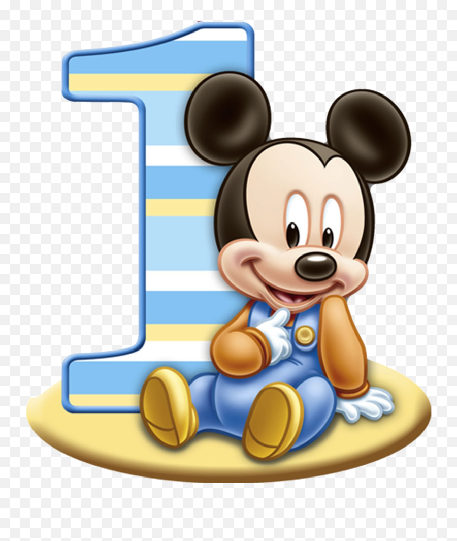 Download Mickey Party Birthday Mouse - Mickey Mouse 1st Birthday Png Emoji,Minnie Png