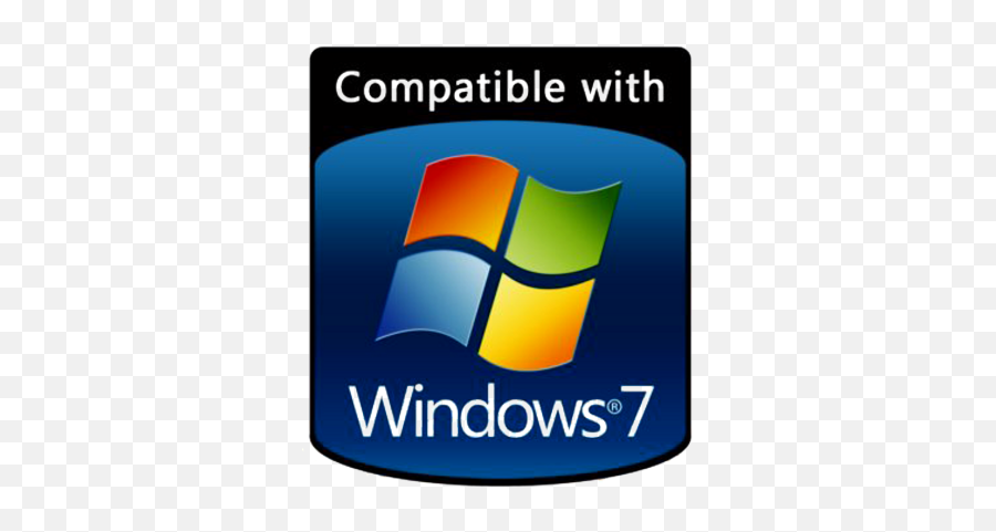 Logo Windows 7 Vector Transparent Png - Windows 7 Compatible Logo Emoji,Windows 7 Logo