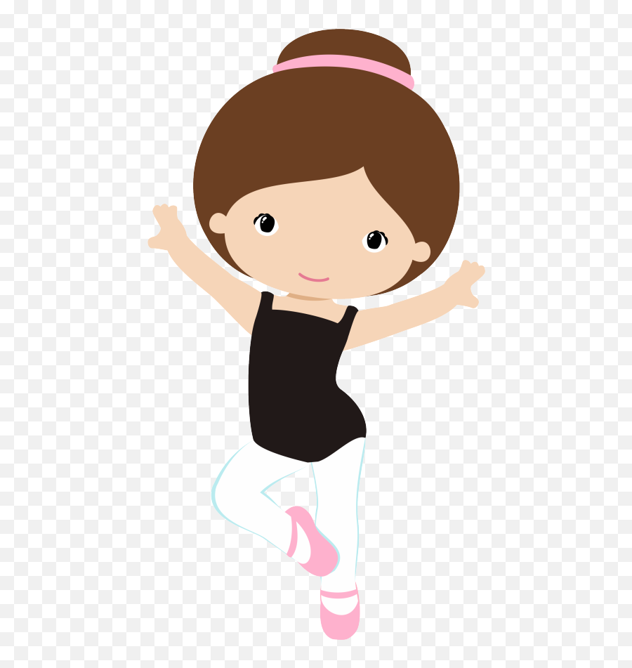 Dance Clipart Png - Brown Haired Ballerina Clip Art Bailarina Png Emoji,Dancing Clipart