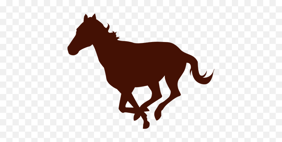 Horse Gallop Silhouette Drawing Donkey - Running Horse Png Brown Horse Silhouette Emoji,Running Horse Clipart
