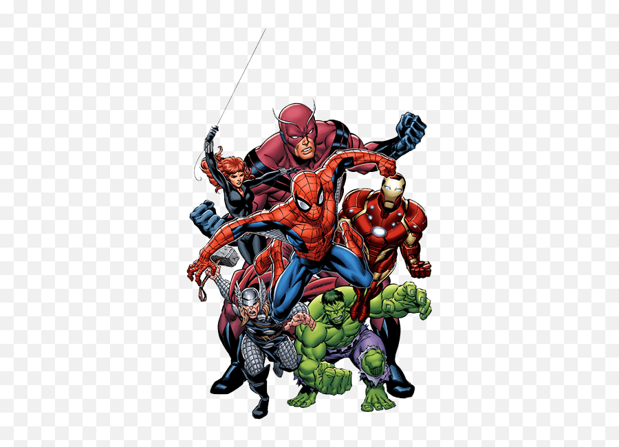 Download Best The Avengers Comics - Full Size Png Image Pngkit Marvel Superheroes Emoji,Comics Png