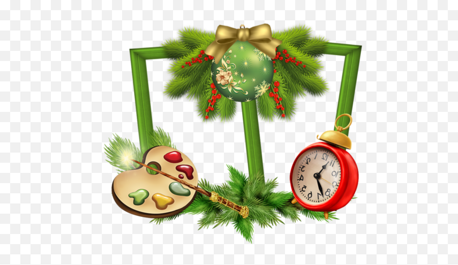 Download Alarm Clocks Clock Christmas Ornament Fir Pine - Christmas Day Emoji,Alarm Clock Transparent Background