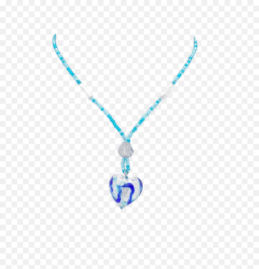 Heart Pendant In Rounded Silver And Blue Emoji,Blue Heart Png