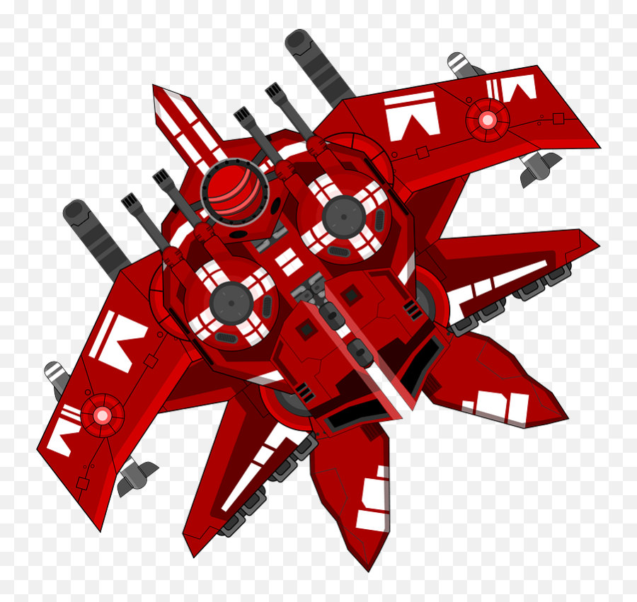 Red Spaceship Clipart - Spaceships Transparent Background Red Emoji,Spaceship Clipart