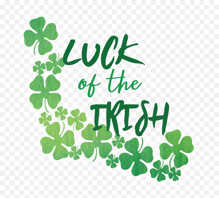 Clover Irish People St Four - Four Leaf Clover Saint Day Clip Art Emoji,4 Leaf Clover Clipart