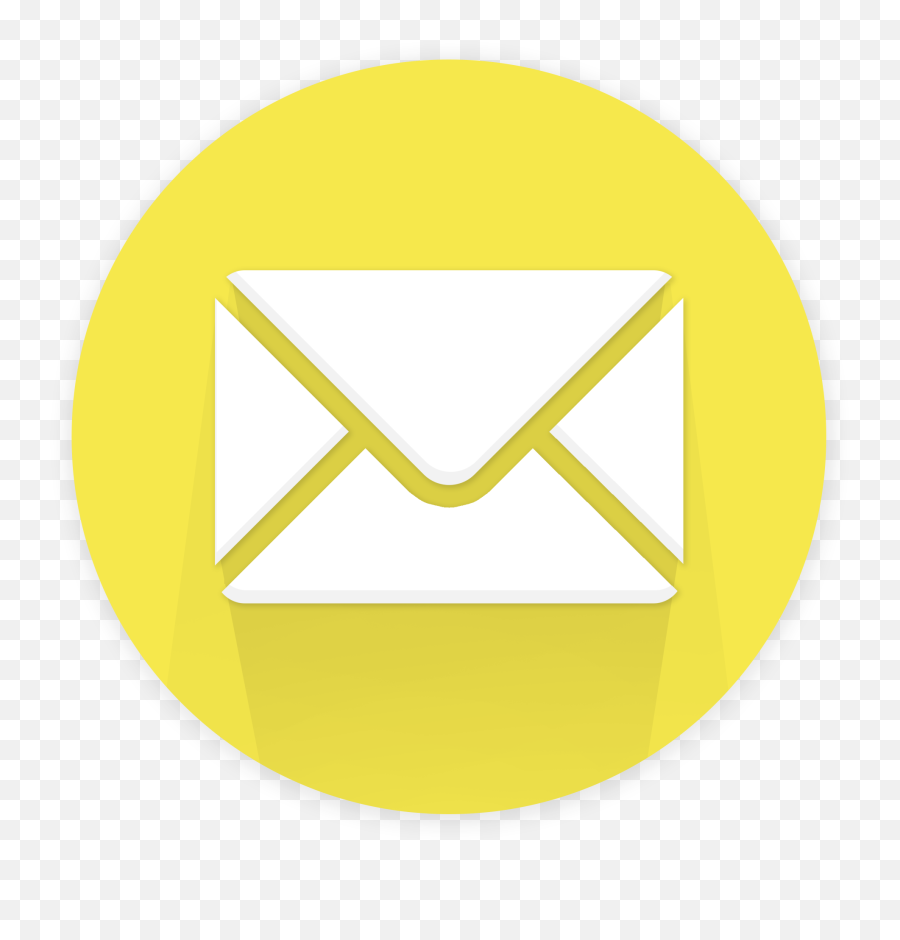 Clipart Of White Envelope In Yellow Circle Free Image Download Emoji,Envelopes Clipart