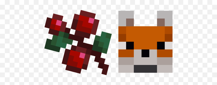 Minecraft Sweet Berries And Fox Cursor U2013 Custom Cursor Emoji,Fox Head Png
