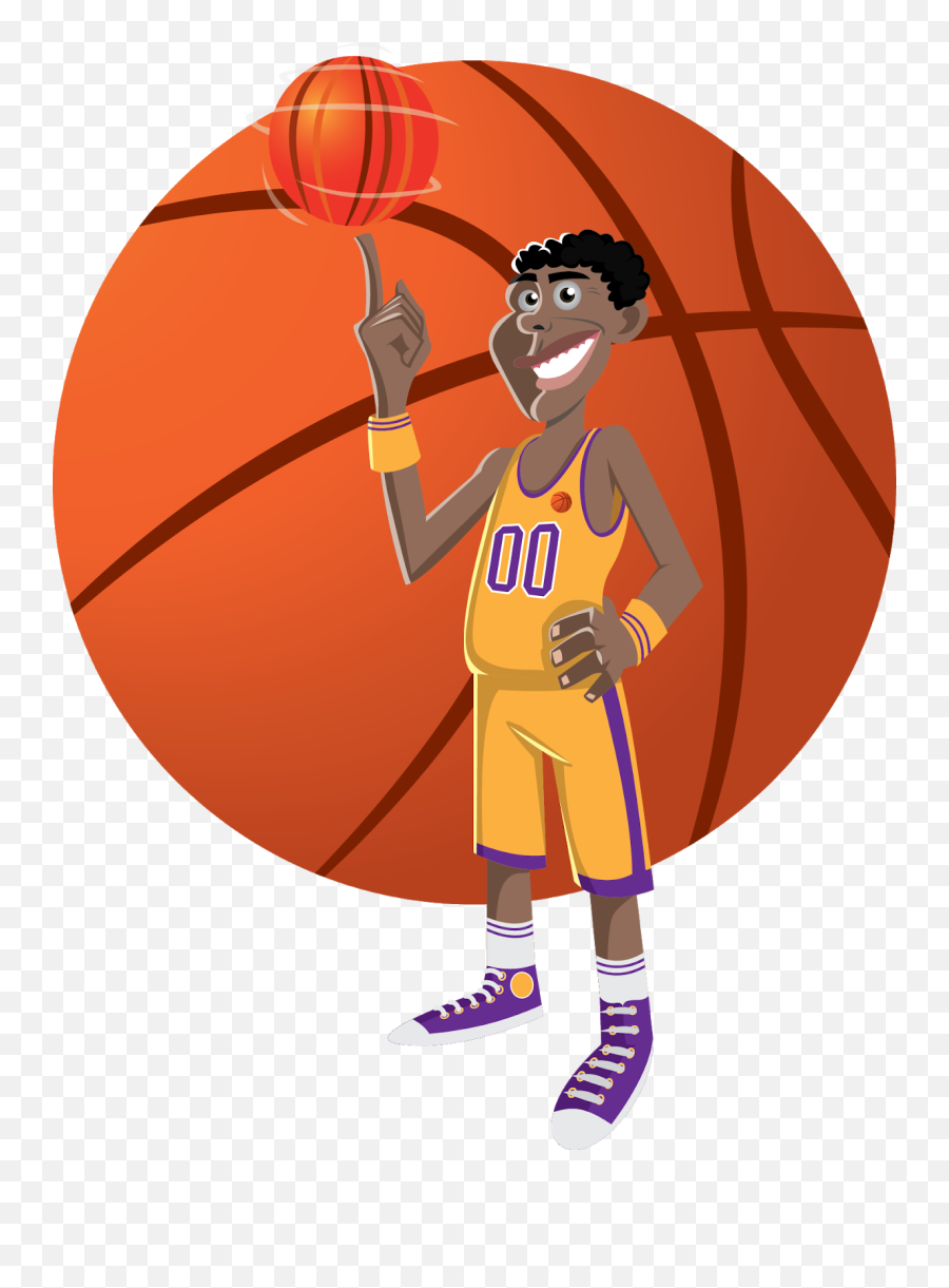 Clipart Snowman Basketball Clipart Snowman Basketball - Basket Ball Player Cartyoon Emoji,Basketball Transparent