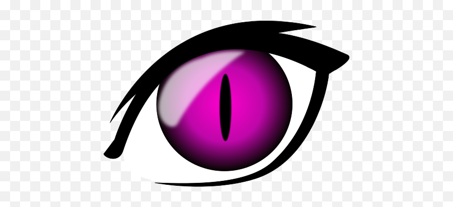 Anime Clipart Pink Cat - Yellow Cat Eyes Transparent Emoji,Anime Eye Transparent