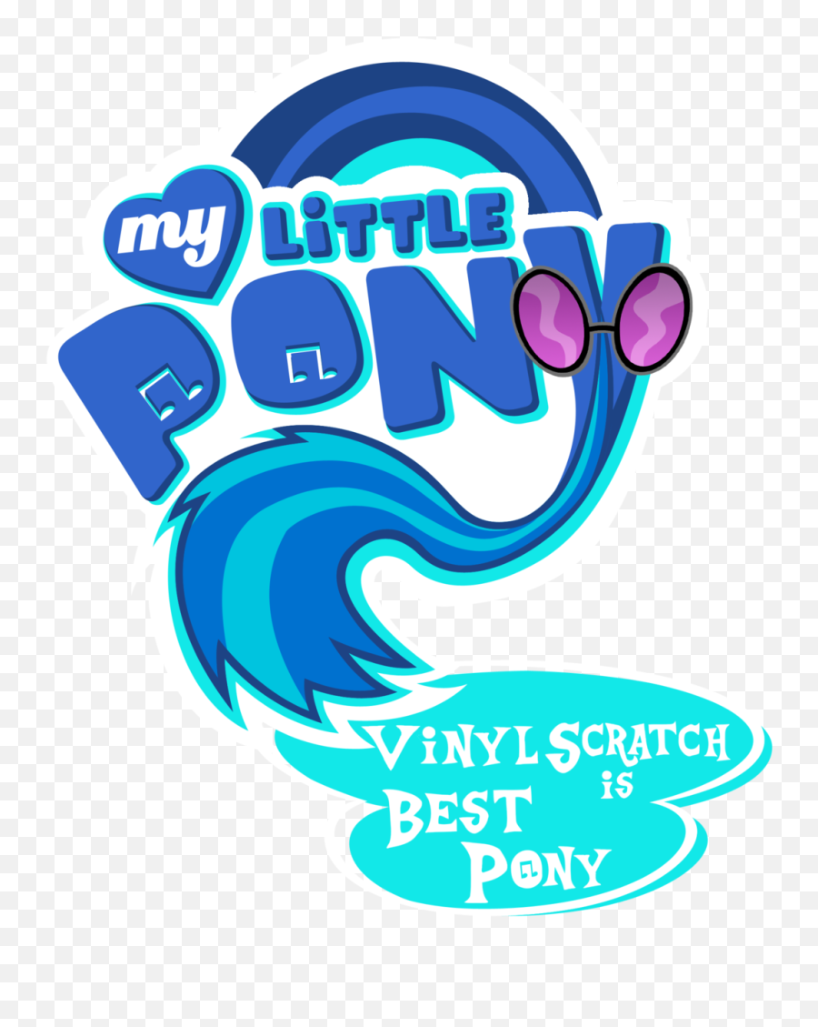 Download Fanart Mlp My Little Pony Logo - Dj Pon 3 Is Best Pony Emoji,My Little Pony Logo