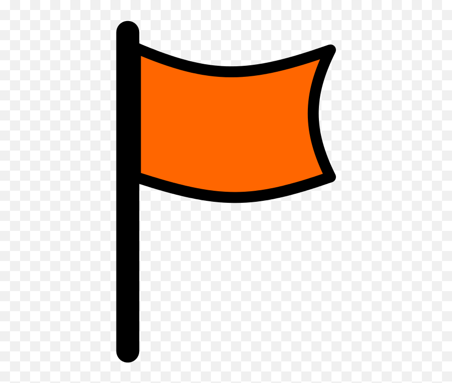 Orange Flag Icon Png Transparent Png - Orange Flag Icon Emoji,Flag Clipart