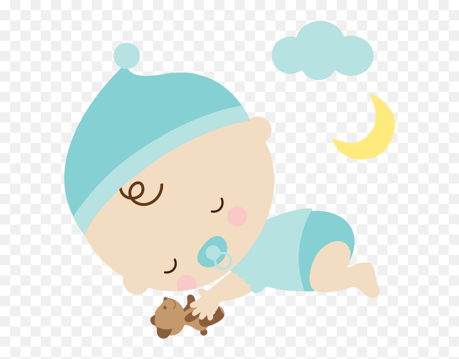 Infant Clipart Napping - Baby Girl Dreaming Clipart Emoji,Nap Clipart