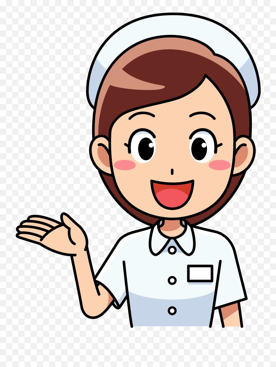 Nurse Woman Is Inviting Clipart - Female Office Worker Vector Emoji,Nurse Hat Clipart
