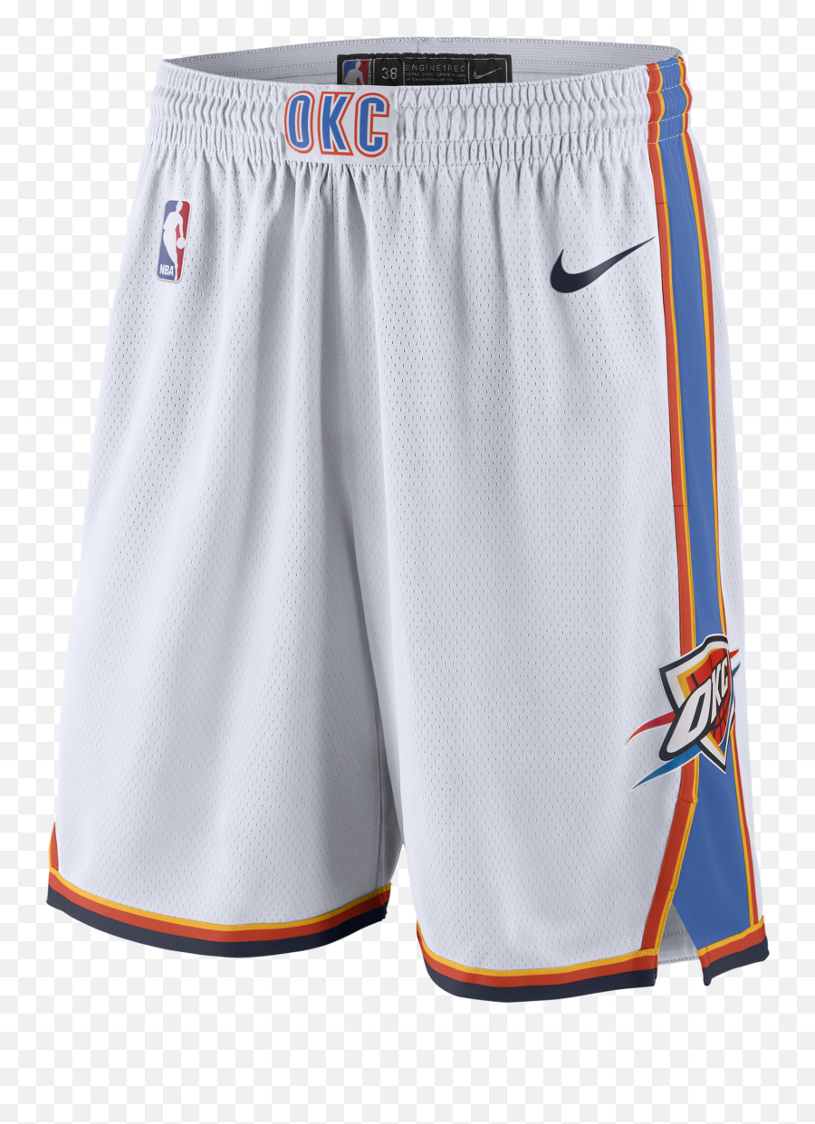 Nike Nba Oklahoma City Thunder Swingman Home Shorts - Oklahoma City Thunder Shorts Emoji,Oklahoma City Thunder Logo