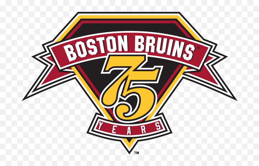 Boston Bruins Anniversary Logo - National Hockey League Nhl Boston Bruins 75th Anniversary Logo Emoji,Bruins Logo