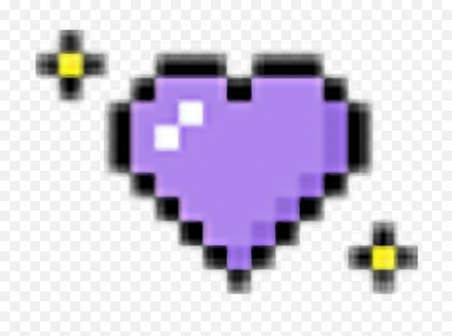 Transparent Pixel Tumblr - Pink Pixel Heart Png Clipart Pixel Heart Sticker Emoji,Transparent Pixel