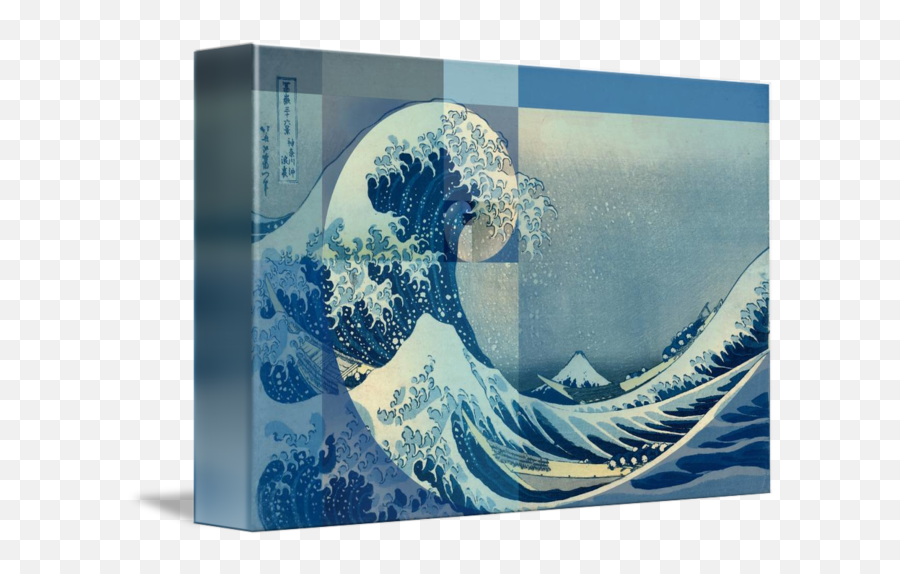 Hokusai Meets Fibonacci Golden Ratio By Ars Brevis - Art Golden Ratio Spiral Emoji,Golden Ratio Transparent
