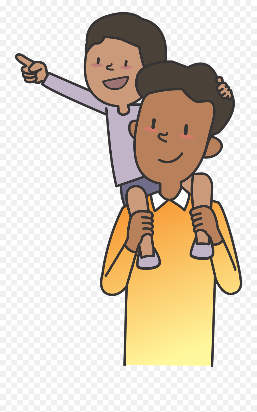 Fun With African Dad Clipart - Happy Emoji,Dad Clipart