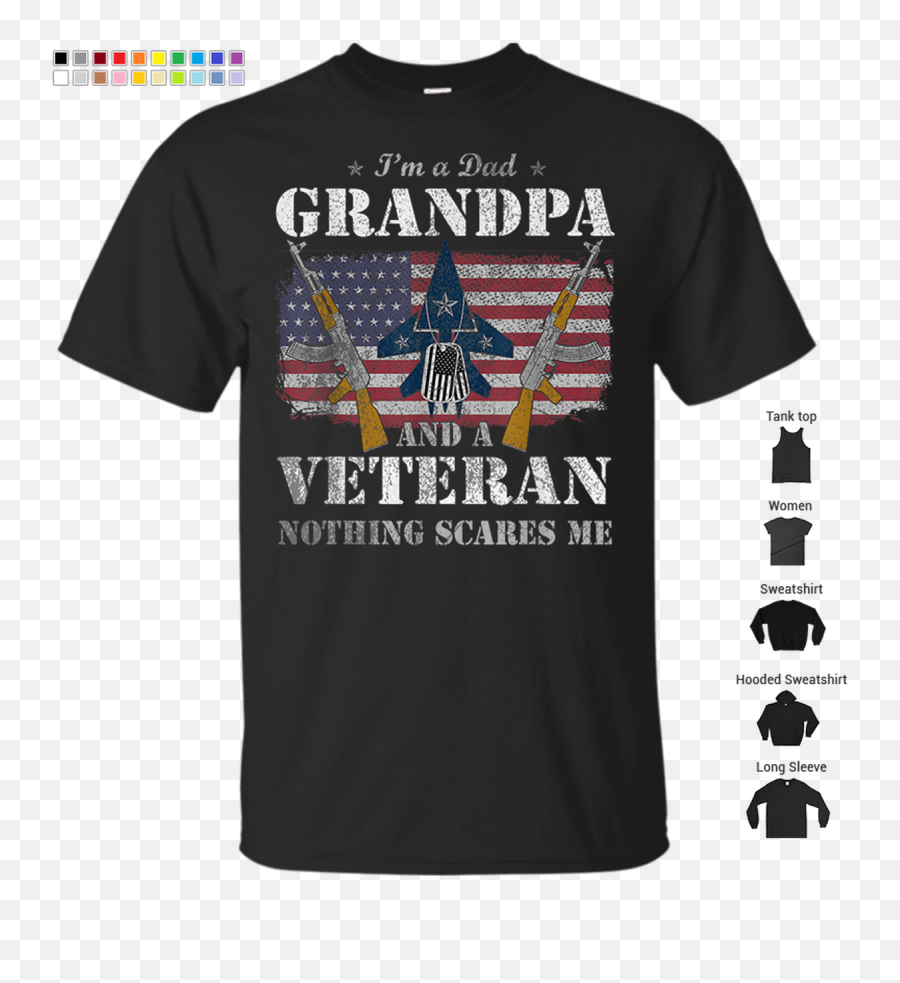 Iu0027m A Dad Grandpa Shirt Veteran Day Us Flag Ak47 T - Shirt Emoji,U.s.flag Png