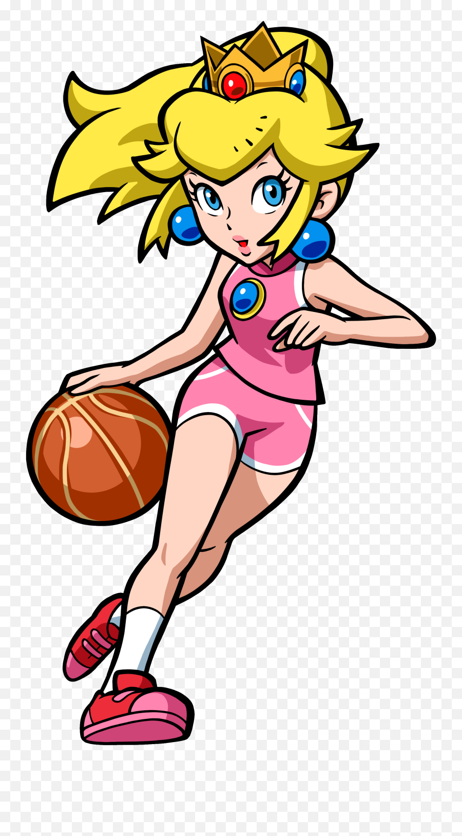 Princess Peach Basketball Blank Template - Imgflip Girly Girl With A Tomboy Streak Emoji,Basketball Transparent