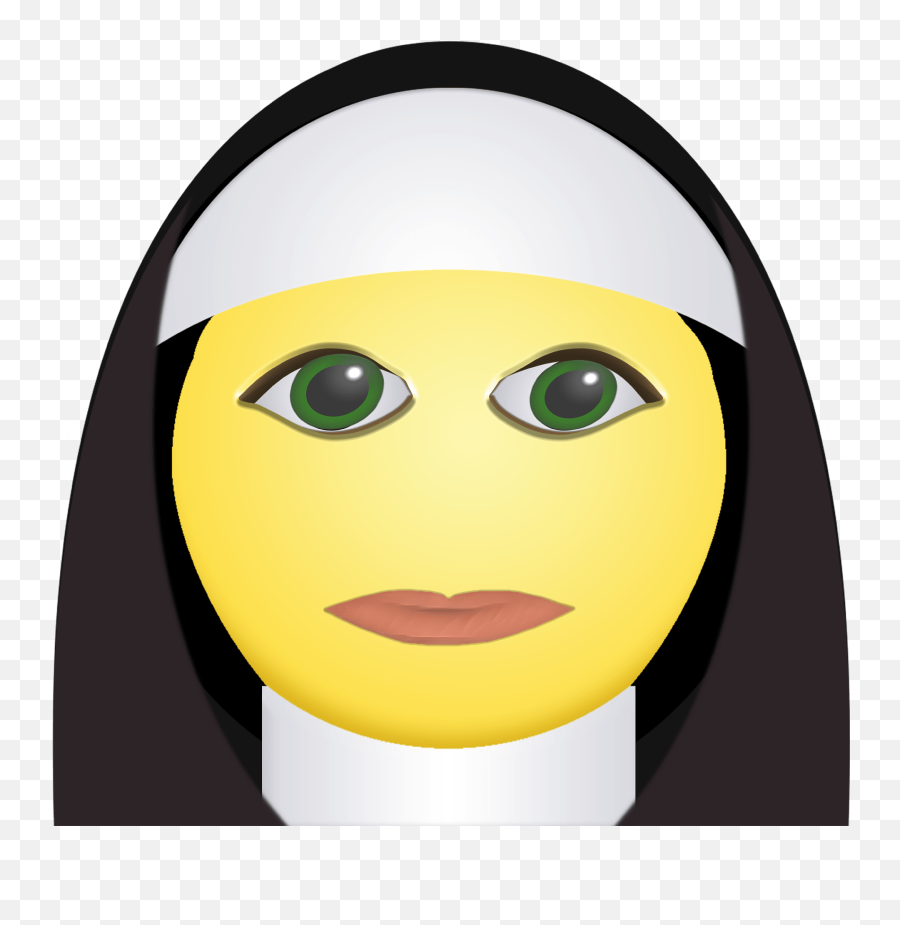 Nun Face Clipart Free Download Transparent Png Creazilla Emoji,Scary Face Clipart