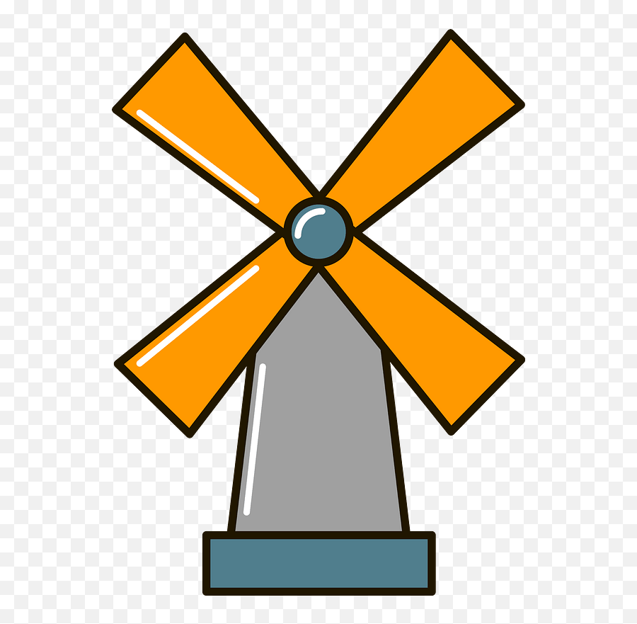 Windmill Clipart - Vertical Emoji,Windmill Clipart