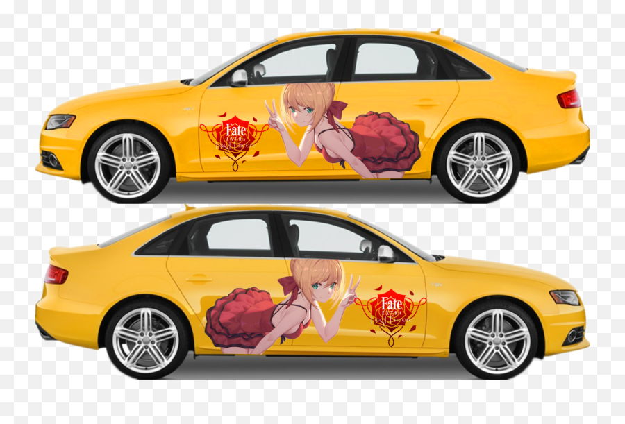 Zero Rem Girl Anime Car Door - Nero Claudius Sticker Car Emoji,Re Zero Logo