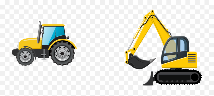 Bulldozer Clipart Truck Bulldozer Truck Transparent Free - Excavator Construction Vehicles Clipart Emoji,Bulldozer Clipart