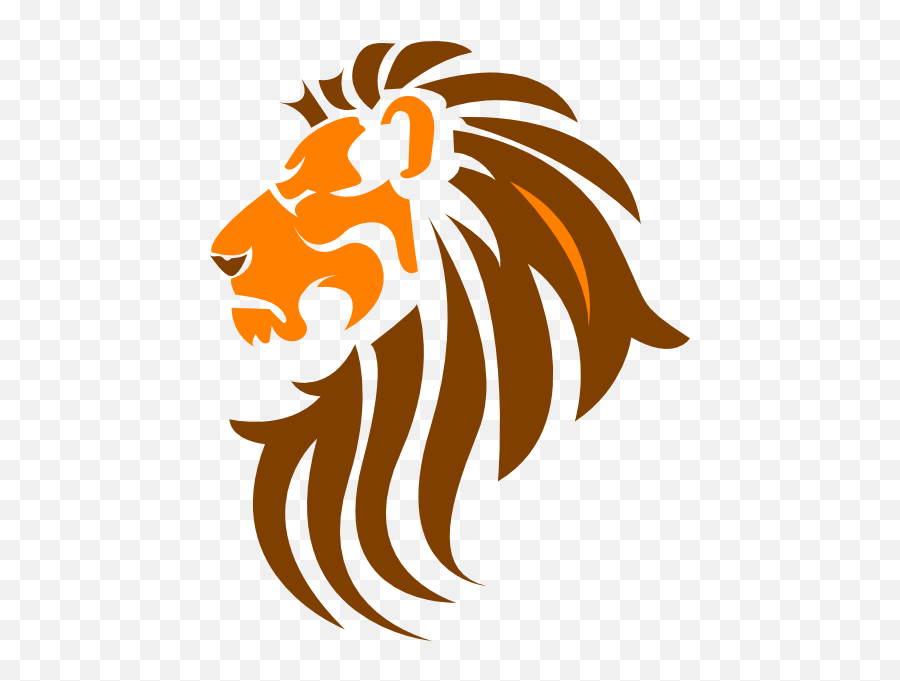 Free Lion Head Silhouette Clip Art - Lion Icon Png Transparent Emoji,Lion Head Clipart