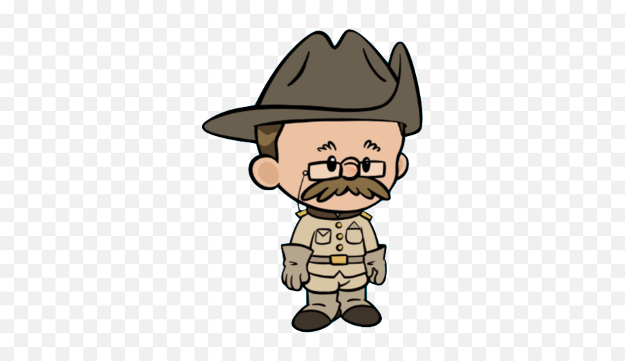 Theodore Roosevelt - Cartoon Theodore Roosevelt Clipart Emoji,Museum Clipart