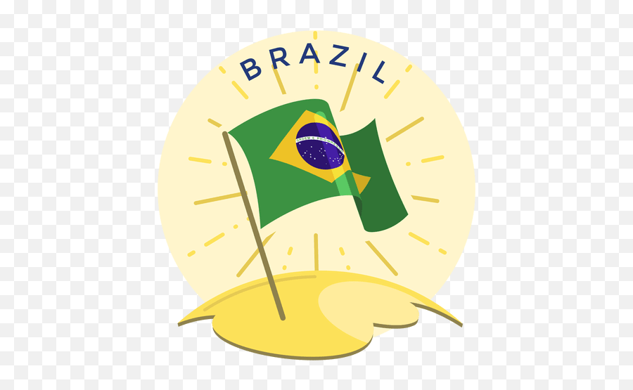 Brazil Flag - Dibujo Bandera De Brasil Png Emoji,Brazil Flag Png