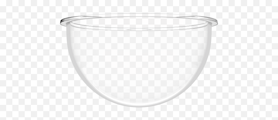 Glass Plastic Bowl - Transparent Glass Bowl Png Emoji,Bowl Png