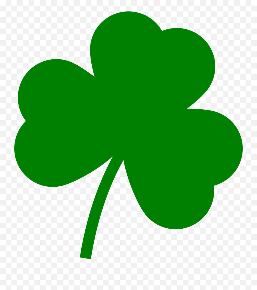 Green Clover Of St Patricks Day - St Day Clover Emoji,Leprechaun Clipart
