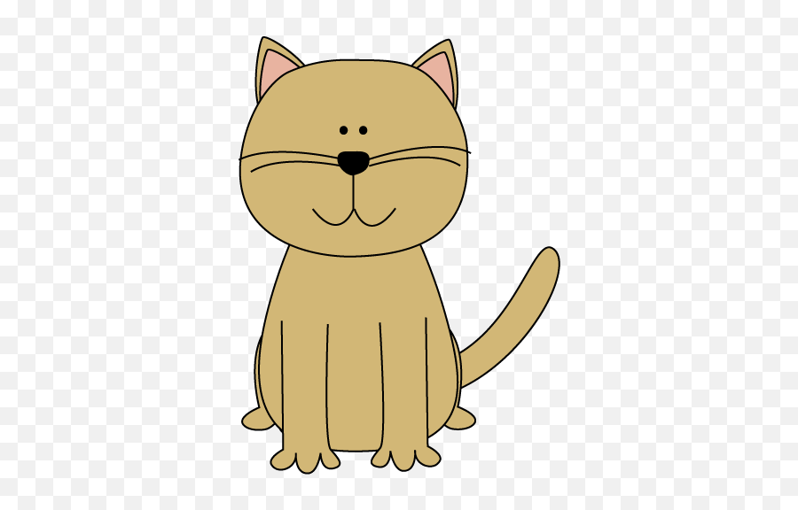 Cute Cartoon Cat Clip Art - Cute Clipart Cartoon Cat Emoji,Clipart - Cat