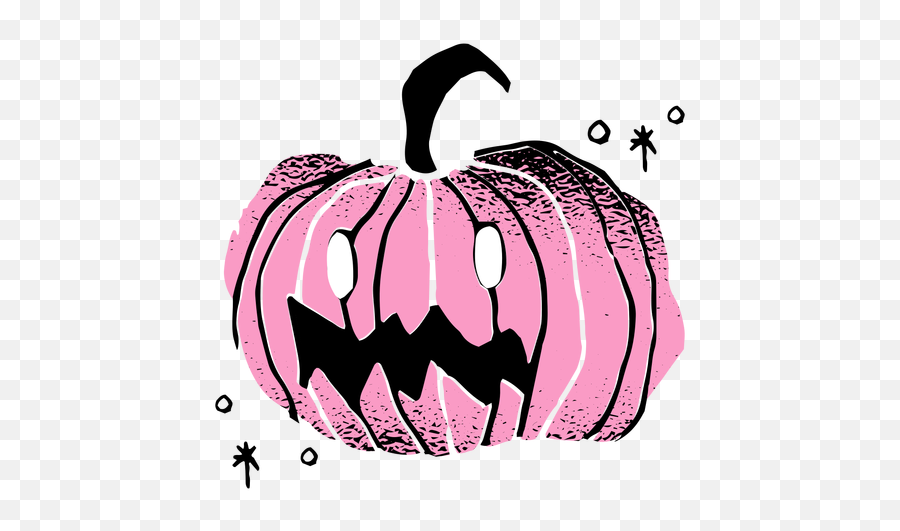 Shiny Scary Pumpkin Textured - Transparent Png U0026 Svg Vector File Calabaza Rosa Animada Emoji,Pumpkin Outline Png