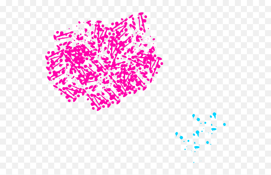 Pink Nails Paint Splatter Clip Art At Clkercom - Vector Dot Emoji,Paint Splatter Clipart