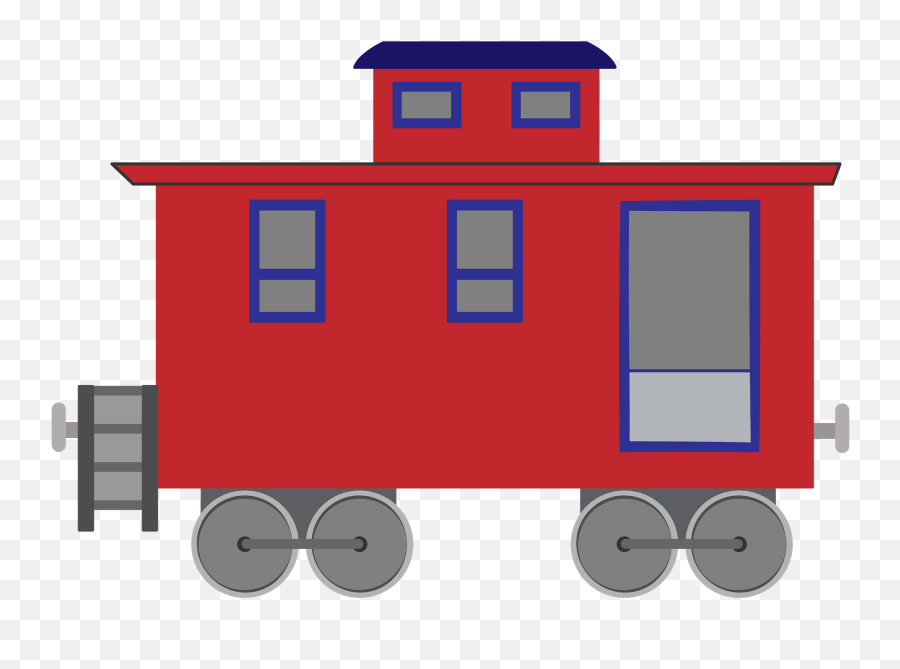 Train Caboose Clipart - Vertical Emoji,Railroad Clipart