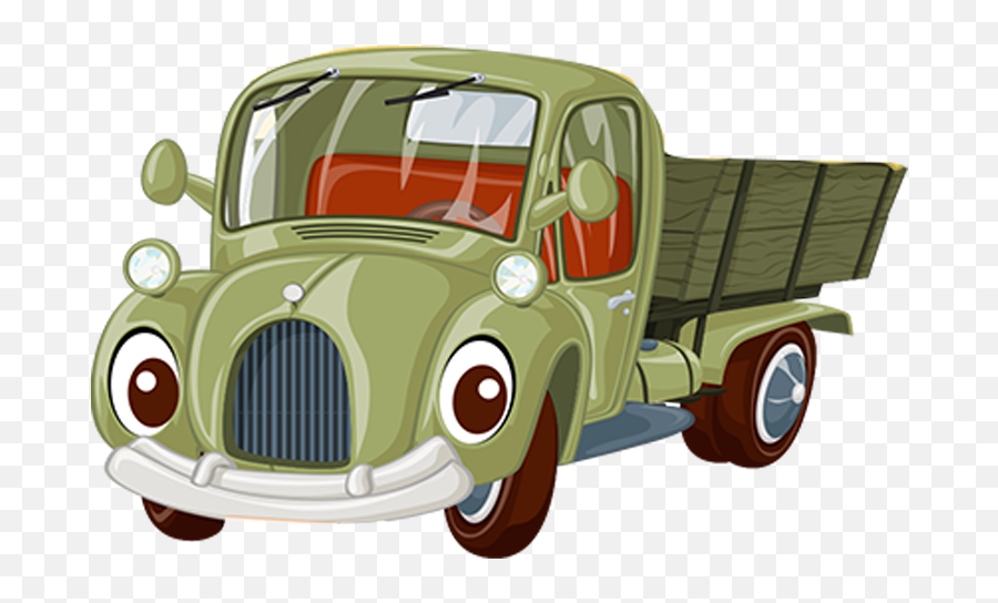 Car Pickup Truck Vector Graphics Vehicle - Cute Truck Png Cartoon Van Emoji,Vintage Truck Clipart