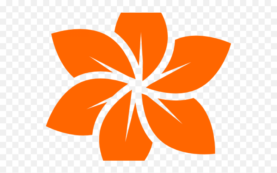 Orange Flower Clipart Cool - Flower Orange And Black Png Emoji,Flower Logo
