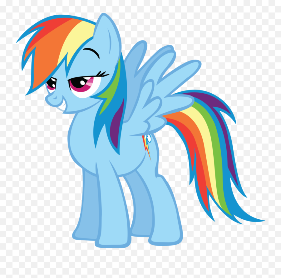 My Little Pony Rainbow Dash Cool Png - Rainbow Dash Wings Open Emoji,Rainbow Dash Transparent