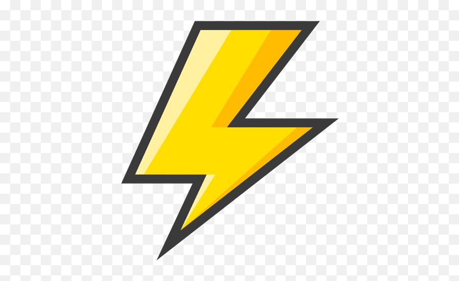 Lightning Bolt Small - Cartoon Transparent Lightning Png Emoji,Lightning Bolt Png