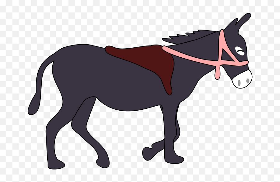 Donkey Drawing Free Image - Donkey With Saddle Clipart Emoji,Donkey Clipart