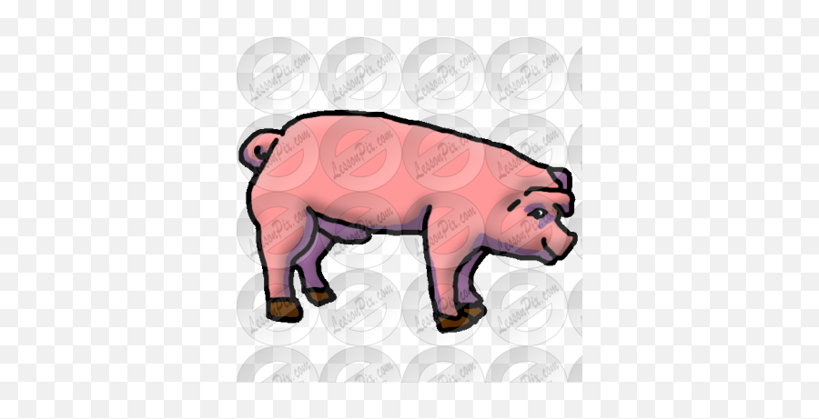 Pig Picture For Classroom Therapy Use - Great Pig Clipart Emoji,Piggy Clipart