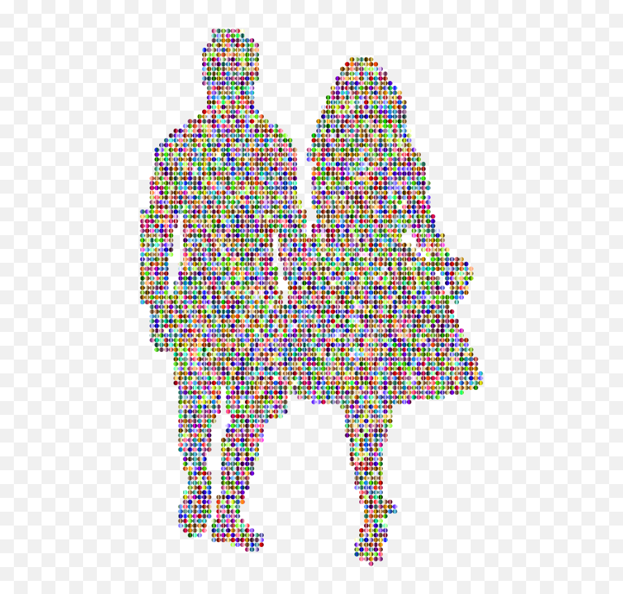 Download Hd Medium Image - Romantic Couple Holding Hands Disegno Coppia Mano Nella Mano Emoji,Holding Hands Clipart