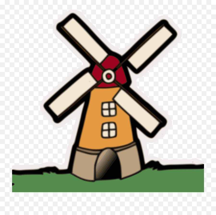 Windmill Clip Art - Animated Wind Mill Clip Art Emoji,Windmill Clipart
