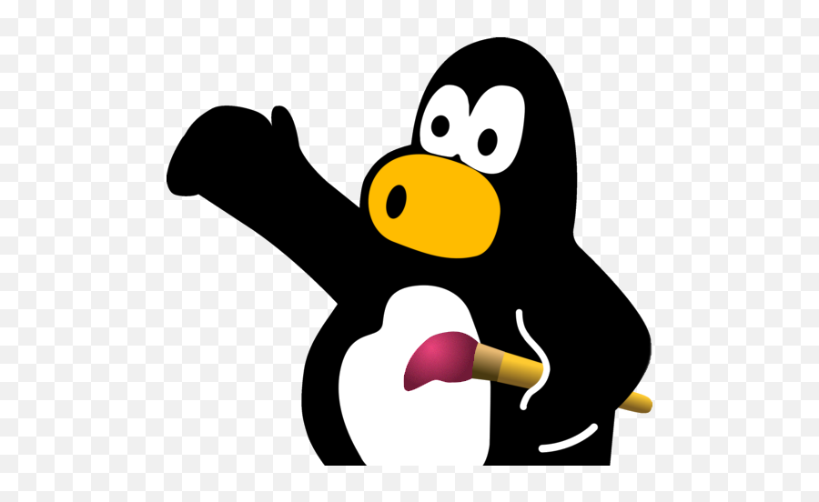 Tux Paint Logo - Tux Paint Penguin Emoji,Paint Logo