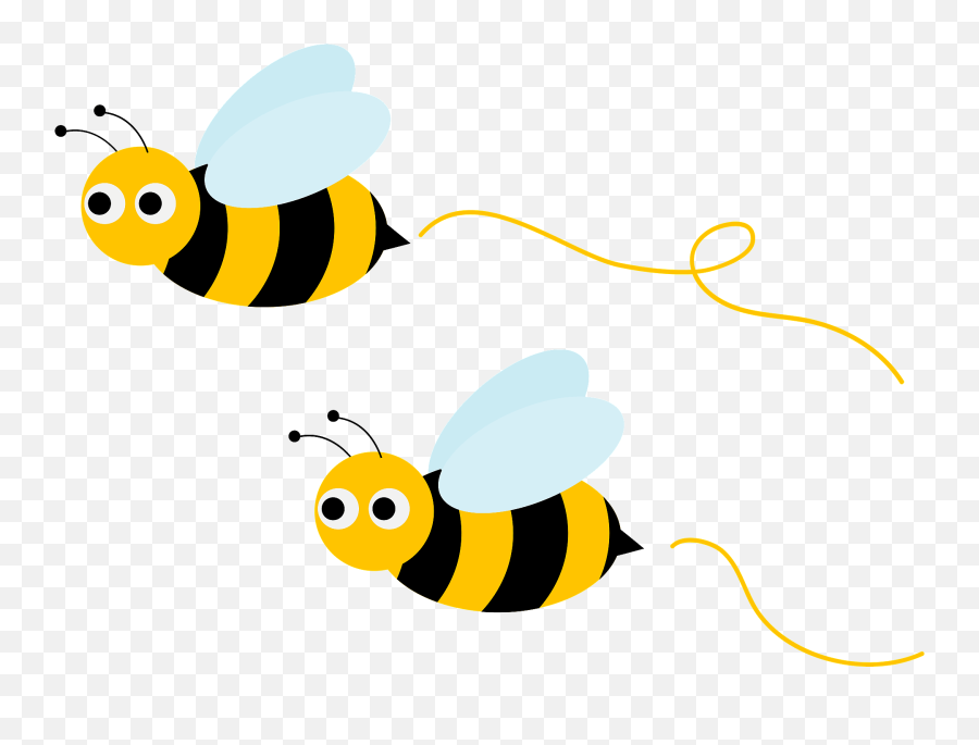 Honey Bees Clipart - Bees Flying Png Emoji,Bees Clipart