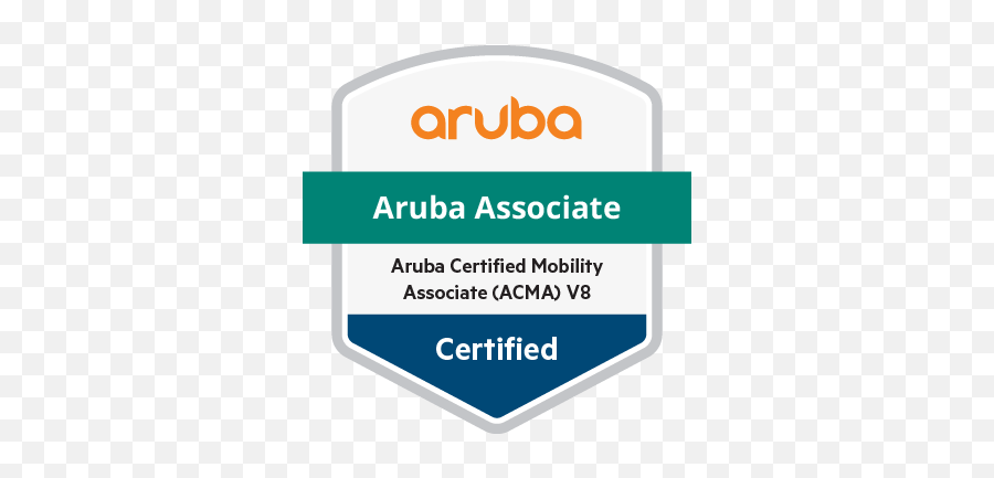Aruba Certified Mobility Associate Acma V8 - Acclaim Aruba Acma Badge Emoji,V8 Logo