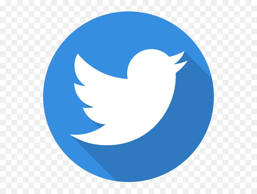 Twitter Flat Logo Shadow Icon - Logo Twitter Emoji,Shadow Logo