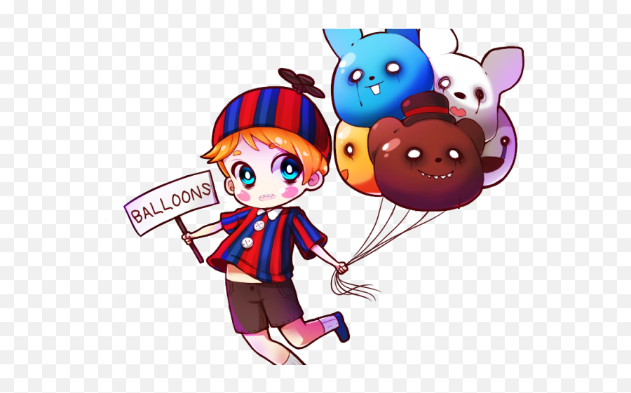Calm Clipart Cute Boy - Png Download Full Size Clipart Anime Fnaf Balloon Boy Human Emoji,Calm Clipart